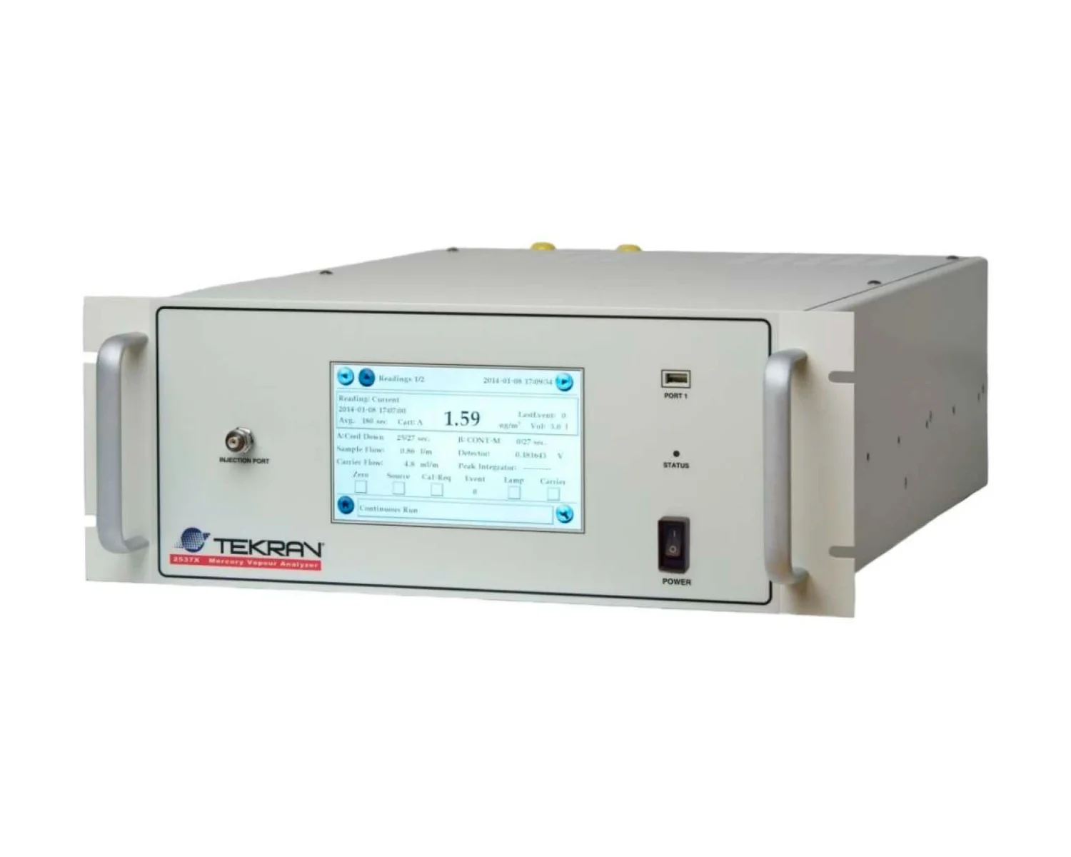 Sistemas Tekran® monitor en línea de mercurio para higiene industrial